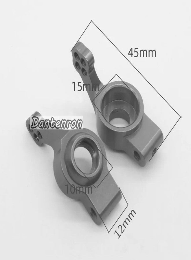 Dantenron Aluminum RC Steering Knuckle Hub Upgrade Parts Kits 102210 102010 102011 102212 102012 Part Compatible with HSP Redcat Racing Lightning Volcano EPX Monster 1/10 RC Model Car Truck (Gold) - Image 2